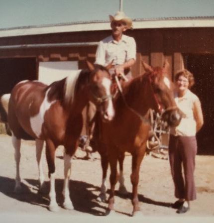 Bonny riding an On Top colt