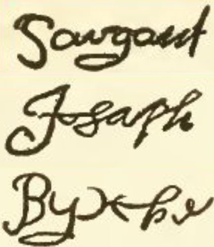 Joseph Bixby's signature