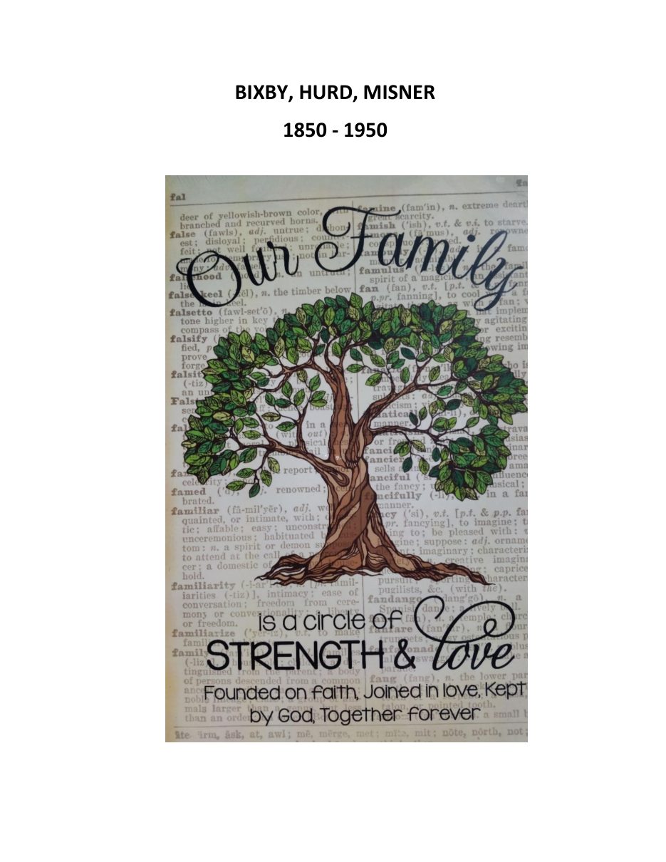Cover of the Bixby family history