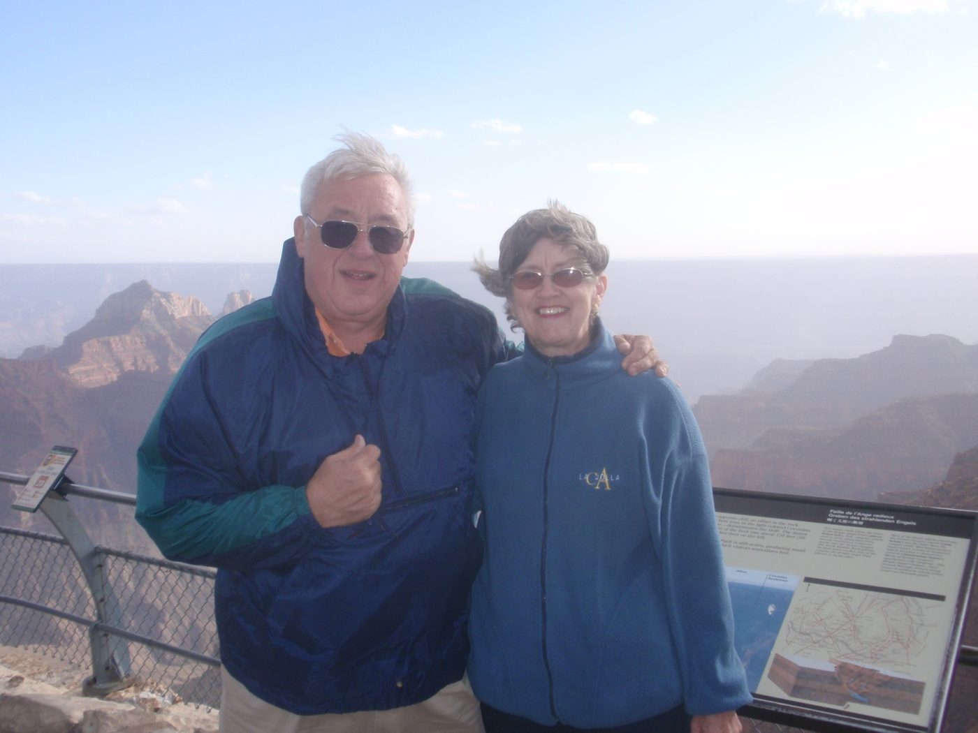 Ron and Bonny at a canyon overlook