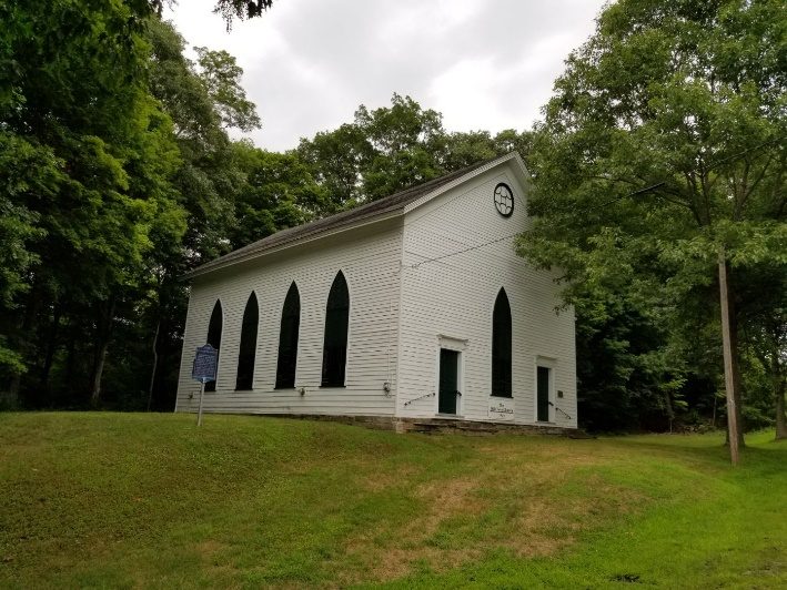 Figure 1 Old Clove Church, author's 4th great-grandfather Peter Van Sickle was buried in 1822