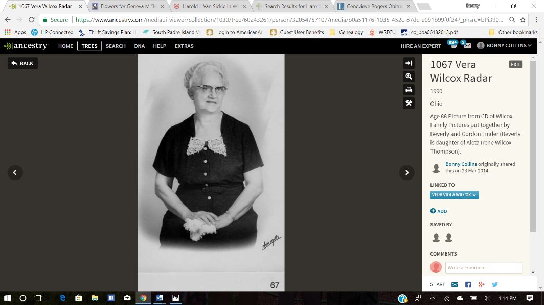 7. Vera Rader 1990, 88 years.