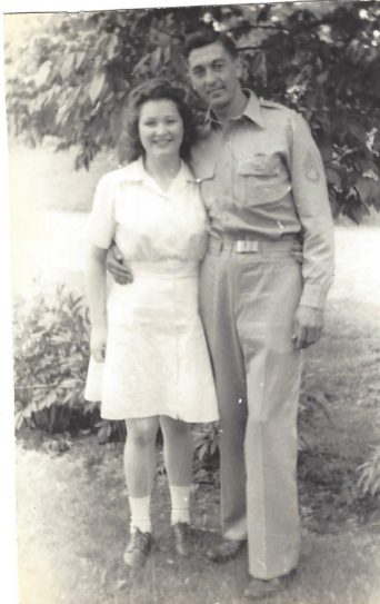 Darwin and Florence Wilcox in uniform