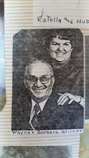 Wayne and Barbara Wilcox, scrapbook snapshot